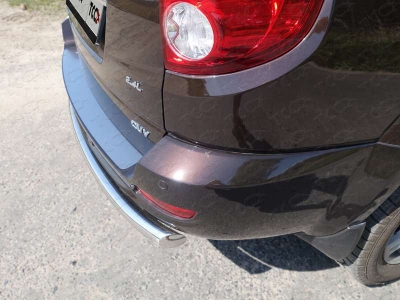 Накладка на задний бампер шлифованная ТСС для Great Wall Hover H5 2011-2015