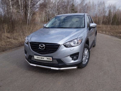 Накладка решётки радиатора 16 мм ТСС для Mazda CX-5 2015-2021