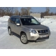 Защита передняя овальная 75х42 мм ТСС для Nissan X-Trail 2011-2015