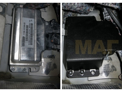 Защита электронного блока управления Автоброня для 1,6 сталь 2 мм для Lada Granta/Kalina/Kalina Cross 2011-2021