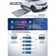 Пороги алюминиевые Rival Black для Mitsubishi Eclipse Cross 2018-2021