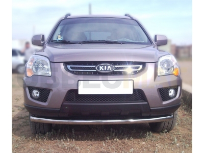 Защита переднего бампера 60 мм для Kia Sportage 2008-2010