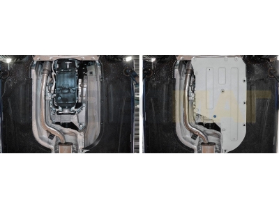 Защита КПП Rival Rival на задний привод для BMW 3 2018-2021
