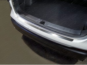 Накладка на задний бампер шлифованный лист для Nissan Qashqai № NISQASH19-02