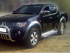 Защита штатного порога 53 мм для Mitsubishi L-200 № MPL 2